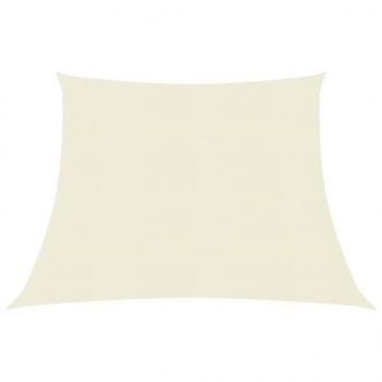 ARDEBO.de - Sonnensegel 160 g/m² Cremeweiß 4/5x3 m HDPE