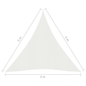 Sonnensegel 160 g/m² Weiß 4x5x5 m HDPE