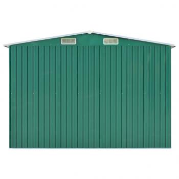 Gerätehaus Grün 257x990x181 cm Verzinkter Stahl