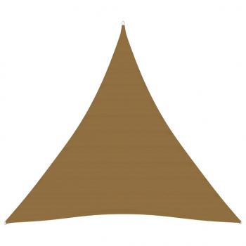 ARDEBO.de - Sonnensegel 160 g/m² Taupe 4x4x4 m HDPE