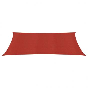 Sonnensegel 160 g/m² Rot 2x4 m HDPE