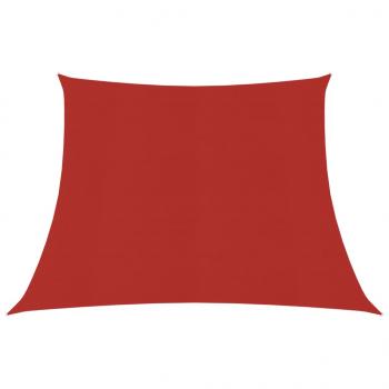 ARDEBO.de - Sonnensegel 160 g/m² Rot 3/4x3 m HDPE