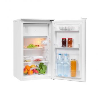 Exquisit KS117-3-041E Standkühlschrank mit Gefrierfach, 48cm breit, 81L, Temperaturregelung - stufenlos, weiß