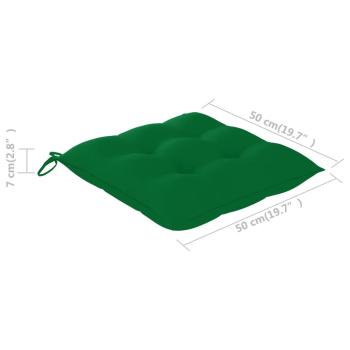 Gartenstühle mit Kissen 4 Stk. Grau Massivholz Akazie