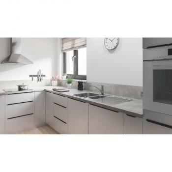 GROHE K500 Edelstahlspüle mit Abtropffläche, 1000x500mm, reversibel, 1,5 Becken, Edelstahl (31572SD1)