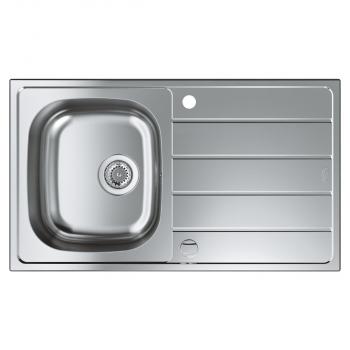 GROHE K200 Edelstahlspüle mit Abtropffläche, reversibel, 86x50mm, Edelstahl (31552SD1)