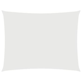 Sonnensegel Oxford-Gewebe Rechteckig 4x6 m Weiß