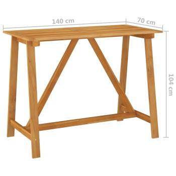 7-tlg. Gartenbar-Set mit Kissen Braun
