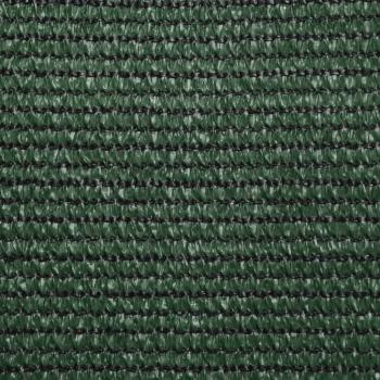Sonnensegel 160 g/m² Dunkelgrün 3,5x3,5x4,9 m HDPE