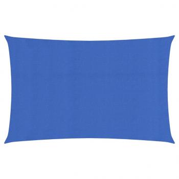 ARDEBO.de - Sonnensegel 160 g/m² Blau 2x5 m HDPE