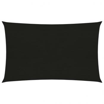 ARDEBO.de - Sonnensegel 160 g/m² Schwarz 2x4,5 m HDPE