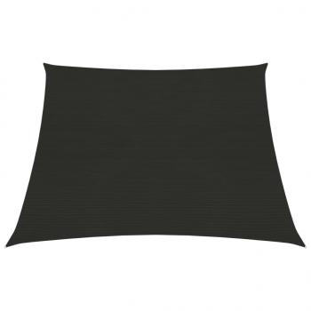ARDEBO.de - Sonnensegel 160 g/m² Schwarz 3/4x3 m HDPE