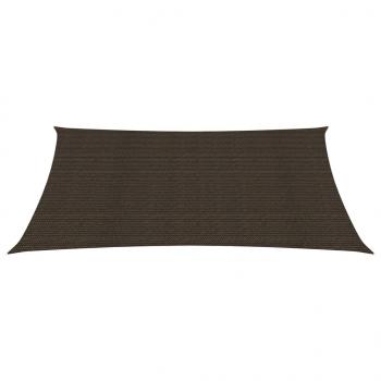 Sonnensegel 160 g/m² Braun 2,5x4 m HDPE