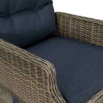 5-tlg. Garten-Essgruppe Braun
