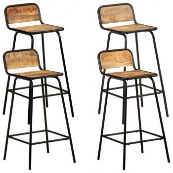 ARDEBO.de - Barstühle 4 Stk. Massivholz Mango