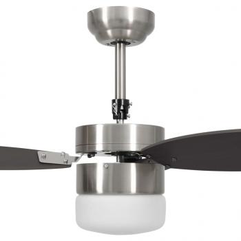 Deckenventilator mit Licht und Fernbedienung 76 cm Dunkelbraun