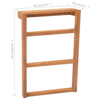 ARDEBO.de - Handtuchhalter 2 Stk. Massivholz Teak