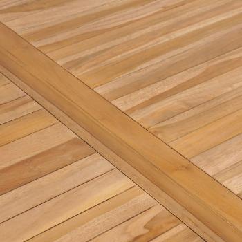 7-teiliges Garten-Ess-Set 150 x 90 cm Massivholz Teak