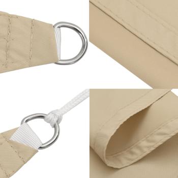 Sonnensegel Oxford-Gewebe Dreieckig 4x4x4 m Beige  