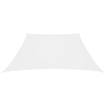 Sonnensegel Oxford-Gewebe Trapezförmig 2/4x3 m Weiß