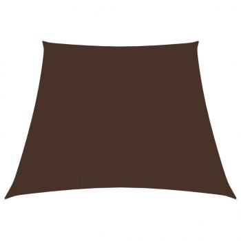 ARDEBO.de - Sonnensegel Oxford-Gewebe Trapezförmig 3/5x4 m Braun