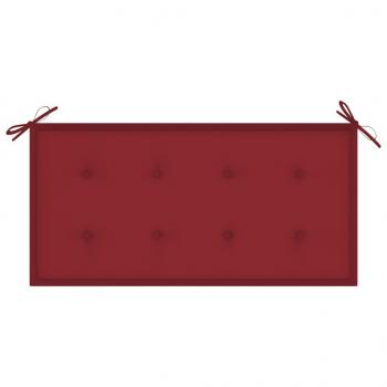 Gartenbank-Auflage Weinrot 100x50x3 cm Oxford-Gewebe