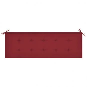 Gartenbank-Auflage Weinrot 150x50x3 cm Oxford-Gewebe