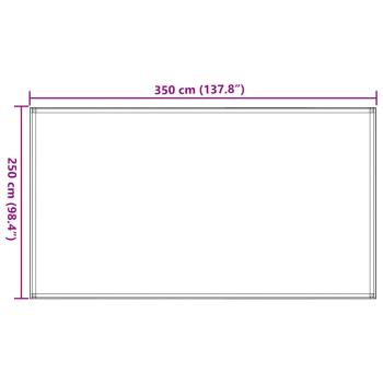 Zeltteppich 250x350 cm Braun