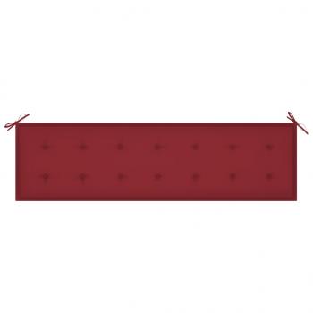 Gartenbank-Auflage Weinrot 180x50x3 cm Oxford-Gewebe