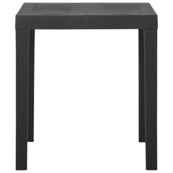 Gartentisch Grau 79x65x72 cm Kunststoff