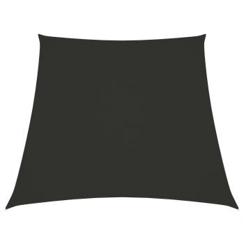 ARDEBO.de - Sonnensegel Oxford-Gewebe Trapezförmig 2/4x3 m Anthrazit