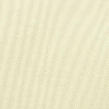 Sonnensegel Oxford-Gewebe Trapezförmig 2/4x3 m Cremeweiß