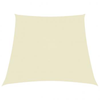 ARDEBO.de - Sonnensegel Oxford-Gewebe Trapezform 3/4x3 m Creme