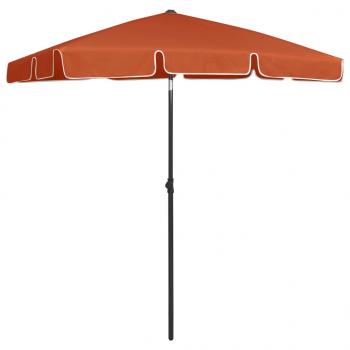 ARDEBO.de - Strandschirm Terracotta-Rot 180x120 cm