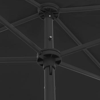 Strandschirm Schwarz 180x120 cm