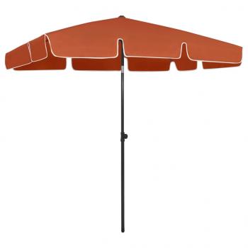 ARDEBO.de - Strandschirm Terracotta-Rot 200x125 cm