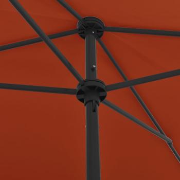 Strandschirm Terracotta-Rot 200x125 cm