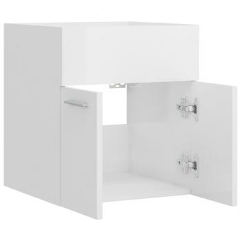 Waschbeckenunterschrank Hochglanz-Weiß 41x38,5x46cm