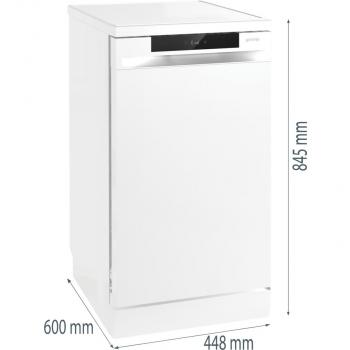 Gorenje GS541D10W Standgeschirrspüler, 45 cm breit, 11 Maßgedecke, Startzeitvorwahl, Klick-Klack-System, weiß