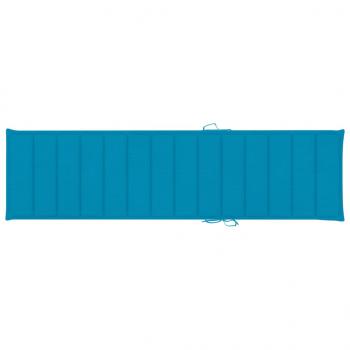 Sonnenliegen-Auflage Blau 200x50x3 cm Oxford-Gewebe