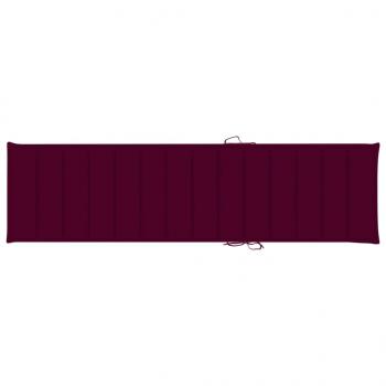 Sonnenliegen-Auflage Weinrot 200x50x3 cm Oxford-Gewebe