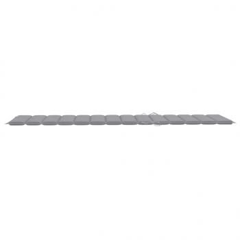 Sonnenliegen-Auflage Grau 200x70x3 cm Oxford-Gewebe