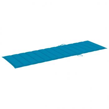 Sonnenliegen-Auflage Blau 200x70x3 cm Oxford-Gewebe