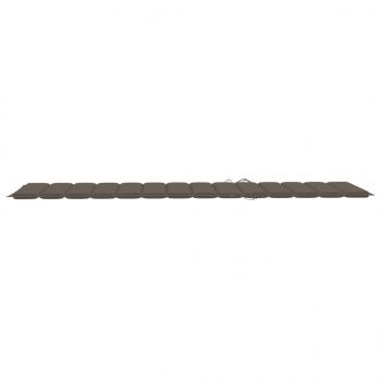 Sonnenliegen-Auflage Taupe 200x70x3 cm Oxford-Gewebe