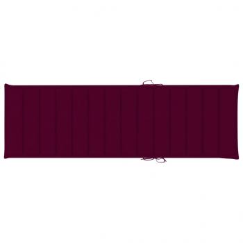 Sonnenliegen-Auflage Weinrot 200x70x3 cm Oxford-Gewebe