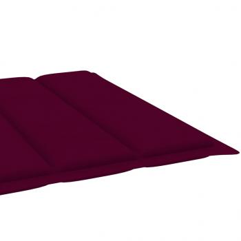 Sonnenliegen-Auflage Weinrot 200x70x3 cm Oxford-Gewebe