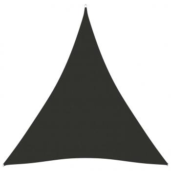 Sonnensegel Oxford-Gewebe Dreieckig 3x4x4 m Anthrazit