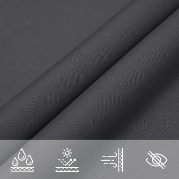 Sonnensegel Oxford-Gewebe Dreieckig 3x4x4 m Anthrazit