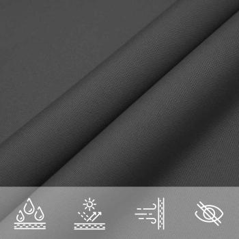 Sonnensegel Oxford-Gewebe Dreieckig 3x4x4 m Anthrazit
