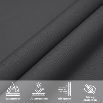 Sonnensegel Oxford-Gewebe Dreieckig 4x5x5 m Anthrazit